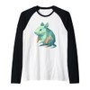 Low Poly Degu Geometric Modern Style Raglan Baseball Tee