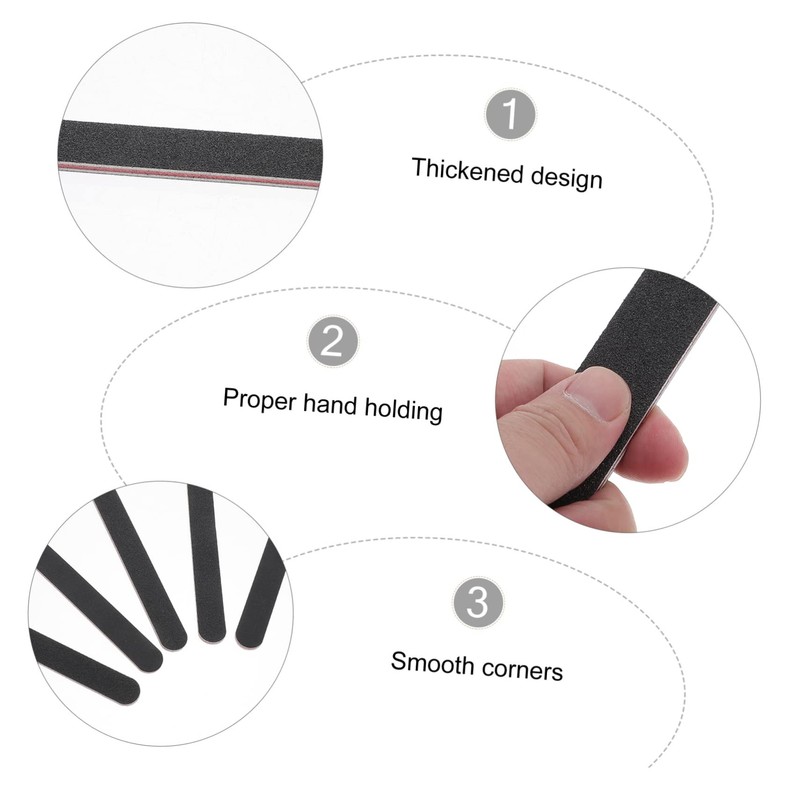 KONTONTY 10pcs Double-sided Sanding Sticks for Model Crafting Polishing Accessories