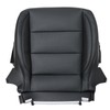 SecosAutoparts Driver Side Bottom Replacement Perforated Leather Seat Cover Black