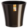 Santino Self Watering Planter Arte 7.7 Inch Black-Gold/Black Indoor Flower