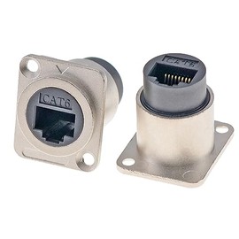 HangTon - Conector RJ45 impermeable, Ethernet Cat6, Paquete de 5 conectores hembra a hembra, IP65
