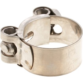 Kitaco 995-0102032 Muffler Joint Clamp, Stainless Steel, 1.2 - 1.4 inches (32 - 35 mm), Silver