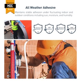 Aluminum Foil Tape 1" x 164Ft Premium Duct Tape Heavy Duty High Temperature HVAC Waterproof Ducting Dryer Vent Insulation Adhesive Tape for Ductwork Sealing Metal Repairing HVAC Air Ducts Insulation