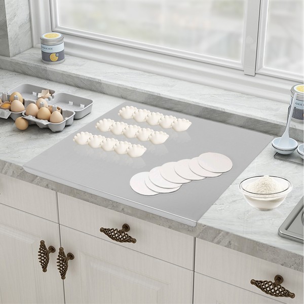 Stainless steel Chopping Boards w/ Front Overhang 60*50cm Large Cutting