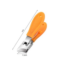 Pack of 2 Curved Nail Clippers, Slanted Nail Clippers with Wide Opening and Splash Guard, Toenail Clippers with Angled Head for Thick Nails, Nail Clippers for Men and Women