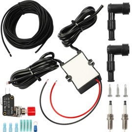 Dual Exhaust Flame thrower Kit, Flame Kit for Car Exhaust Suitable for Motorcycles,Cars,Trucks,Dual Flame thrower Kit,with All Installation Accessories