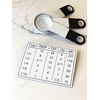 Kitchen Conversion Chart Magnet for Cooking & Baking, 4x3 Cup