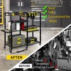 TC-HOMENY Power Tool Organizer Garage Storage with Charging Power Strip,