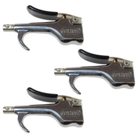 Coilhose Pneumatics 600-S Blow Gun, Safety Tip, 150 psi Working, 1/4 in FNPT Inlet x 1/8 in FNPT Outlet Thread, Die Cast Zinc (3 Pack)