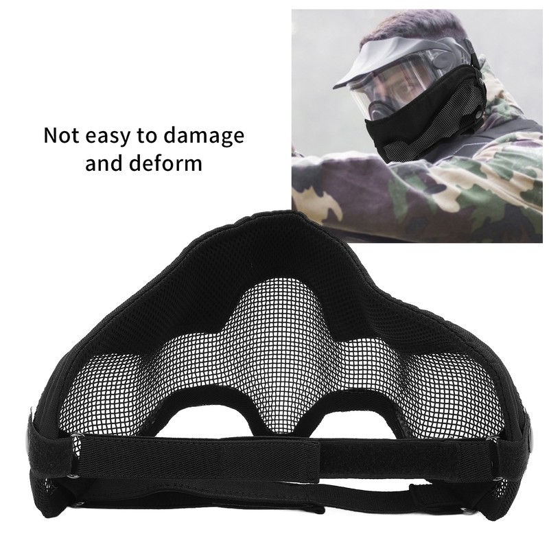 Half Face Mesh Mask Adjustable with Ear Protection Mesh Mask