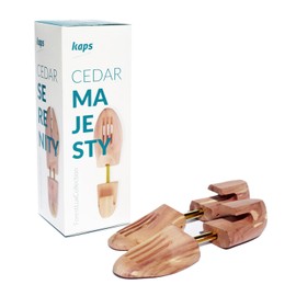 Kaps 100% Handmade Delicate Scented Cedar Wood Shoe Tree High Moisture Absorption USA Wood for Men Women Shoes Boots Cedar Shoe Trees Various Sizes, Cedar