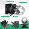 Wmebee Nylon Cantilever Gate Roller, 2-3/8"(2-1/2") Round Gate Frame 4"