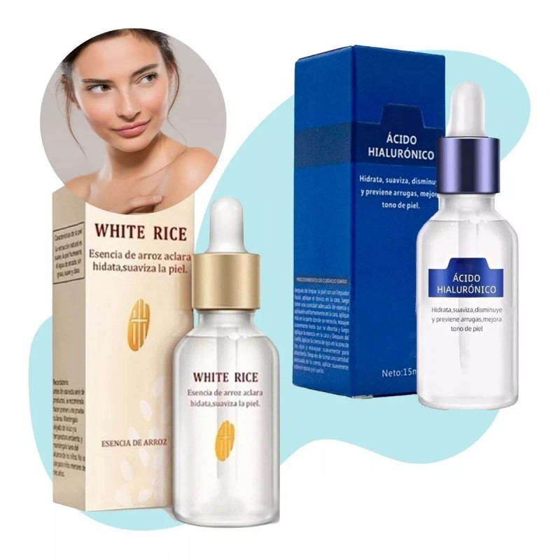 Mafab Kit Facial B5 Serum Arroz Hidrata Disminuye Arrugas Rorec