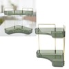 2 Tier Corner Bathroom Countertop Organizer Space Saving Easy Assembly