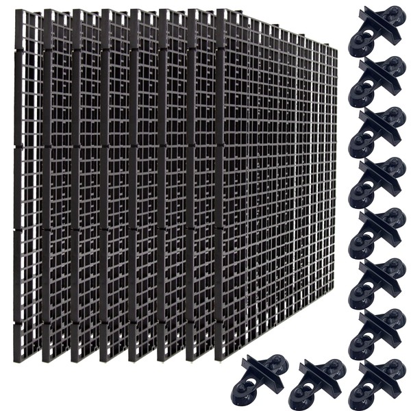 Hoypeyfiy 8 Pieces Fish Tank Divider with Sucker Clips 30x30cm/11.8x11.8“