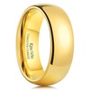 King Will Gold Tungsten Carbide Wedding Band for Men, 7mm