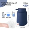 YAUKPH Matte Navy Blue Foaming Hand Soap Dispenser Plastic 11