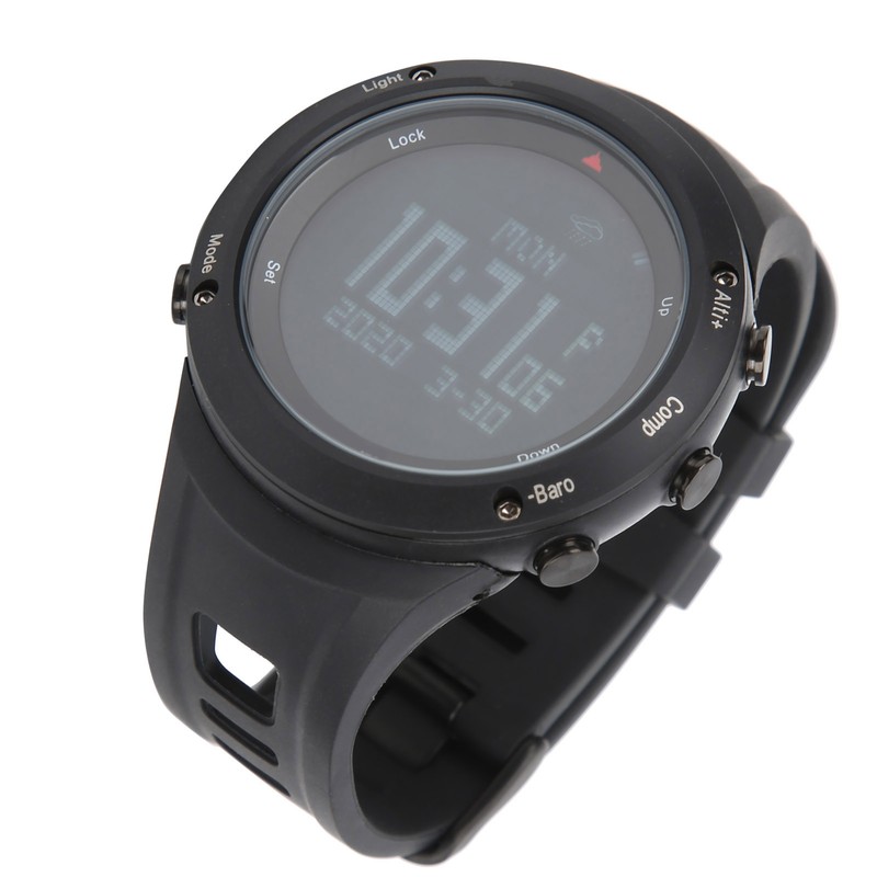 Men Mountaineering Watch Waterproof Digital Watch with Compass Pedometer Calorie
