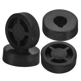 TEHAUX 4pcs Rubber Speaker Isolation Feet Pads Subwoofer Isolation Pad for Amplifiers Turntables Durable Floor Protectors for Sound Vibration Dampening Fits Standard Spikes