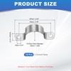 PATIKIL 1-3/8" (35mm) Rigid Pipe Strap, 12 Pcs 304 Stainless