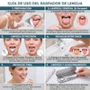 2pcs Set de 6 Limpiador de Lengua de Acero Inoxidable,con