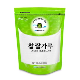 ROM AMERICA'S Premium Sweet Rice Flour Glutinous Sticky Rice Powder for Asian Desserts, Mochi, Baking 찹쌀가루 - Gluten Free - 2 Pound (Pack of 1)