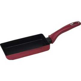 Taniguchi Metal Industry Smooth Super Karui 2 Slim Egg Pottery Gas Fire, 3.5 x 7.1 inches (9 x 18 cm), Red