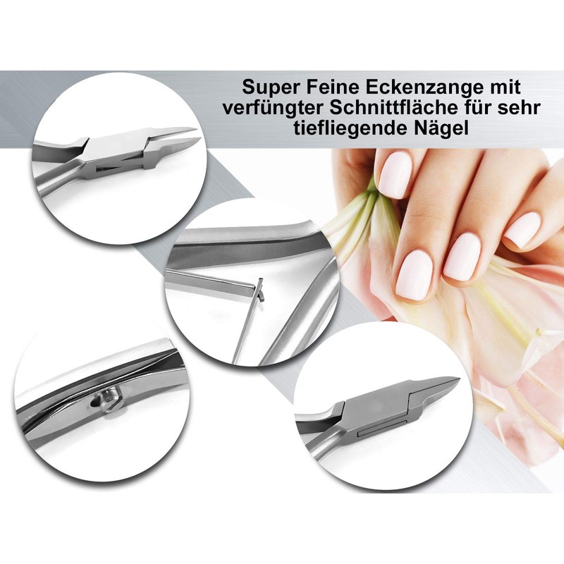 InstrumenteNrw Nagelzange für tief eingewachsene Nägel Excellent TOP-INOX 13 cm