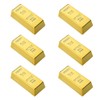 Mini Fridge Magnets Golden Brick Loose Stickers Gold Brick Decorations