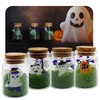 4 SET,Halloween Decor, Glow-in-the-Dark Ghost in a Jar, Halloween Party