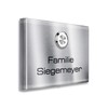 Metzler Surface-mounted doorbell made of stainless steel with bell push