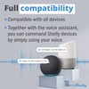 Shelly Blu Door/Window Black - Smart Bluetooth-Operated Montion Sensor Alarm,