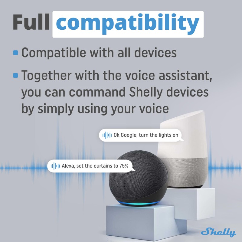 Shelly Blu Door/Window Black - Smart Bluetooth-Operated Montion Sensor Alarm,