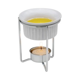 Maine Man Butter Warmer Set, For Serving Melted Butter, Seafood Dipping Sauces, and Condiments, 3-Ounce Capacity