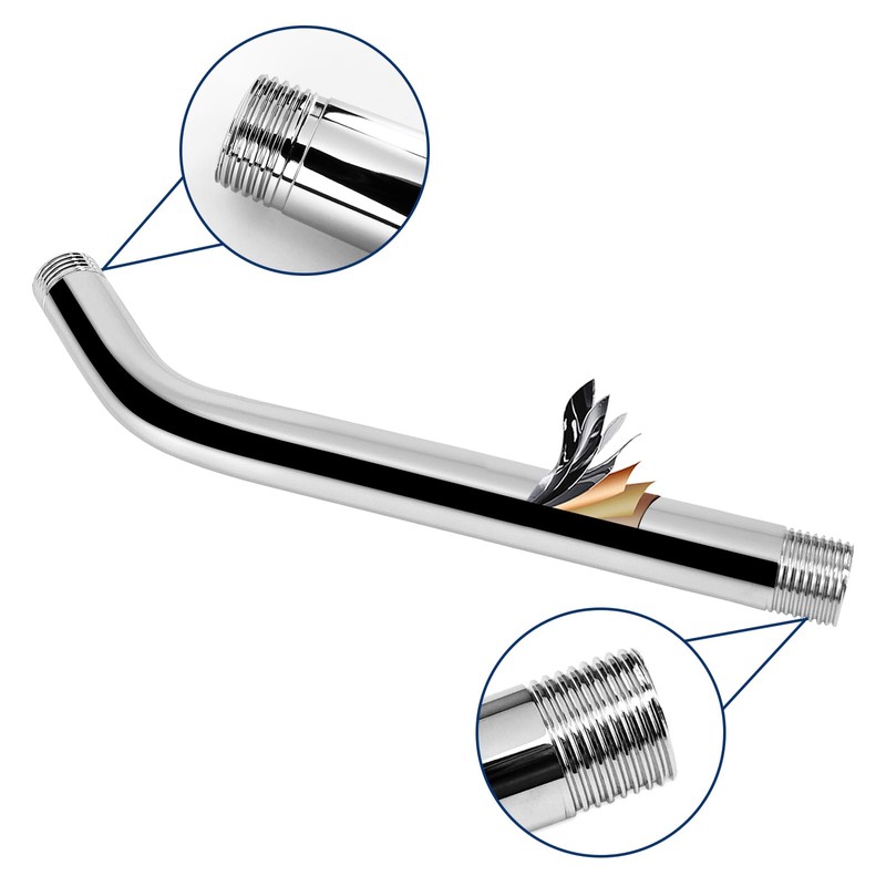 NearMoon Shower Arm with Flange, Made of 304 Stainless Steel