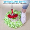 SIMPLI-MAGIC 79349 Spin Mop Cleaning System with 3 Microfiber Mop