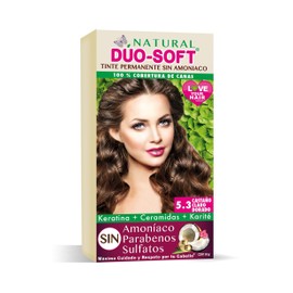 Tinte Capilar Sin Amoniaco Natural Duo-Soft (5.3 Castaño Claro Dorado)