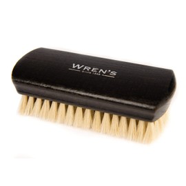 Premium Quality Polishing Brush - Genuine Natural Goat Hair and Wooden Handle - For Shiny Shoes, Clothes and Handbags - Wren's