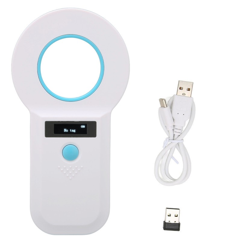 Microchip Scanner Wireless 2.4G Connection USB Charging Clear Display Stable