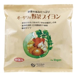 Osawa Vegetable Bouillon (Value Pack) 10.6 oz (300 g) (0.2 oz (5 g) x 60 Packages ★ Compact ★ Western-style Dashimoto Made with Vegetable Ingredients Condensed The Flavors of Vegetables; Shelf Life: 1
