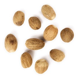 Muskatnuss ganz, Muskat BIO, handverlesen, A-Qualität erntefrisch aus Sri Lanka, laborgeprüft 10 Stück - Pfefferdieb®