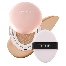 TIRTIR TIRTIR Mask Fit All Cover Pink Cushion Foundation | High coverage, Velvety Matte Finish, Lightweight, Flawless, Corrects Redness, Korean Cushion (#24N Latte, Full Size, 0.63 Fl Oz)