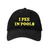 One Size Black Deluxe Dad I Pee in Pools Embroidered