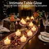 12 Pack Flameless Tea Light Candles with 6 hours Timer,