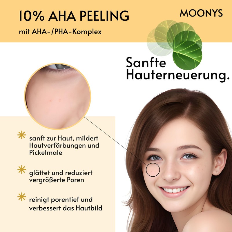 MOONYS® 10% AHA Peeling Face with PHA - 100 ml