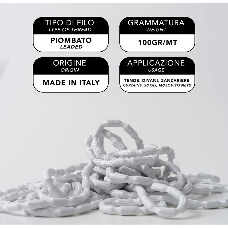 IPEA Lead Tape 100 g for Curtains, Curtains, Fabrics, Mosquito