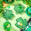 FillTouch 4 Pcs 5.91'' St. Patrick's Day Ceramic Shamrock Plates