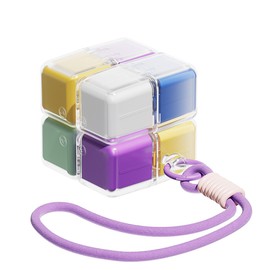 HAMModel Weekly Pill Organizer with Lanyard 8 Compartments, 7-Day Portable Pill Case, Detachable Multi-Color Storage Boxes for Easy Travel, Vitamin Holder Daily Medication (Multicolor)