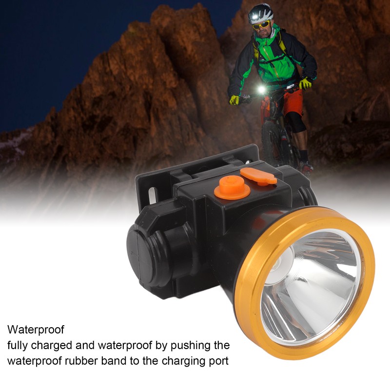 LED Headlamp Waterproof Rechargeable 3 Speed Adjustment Outdoor Headlamp for