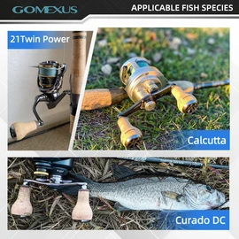 Gomexus Power Knob Compatible with Shimano Daiwa Spinning Reel Handle Knob (Cork Black, 27 mm)